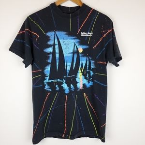 Vintage Salisbury Beach Massachusetts Painted Graphic T-shirt by Sherry's Best